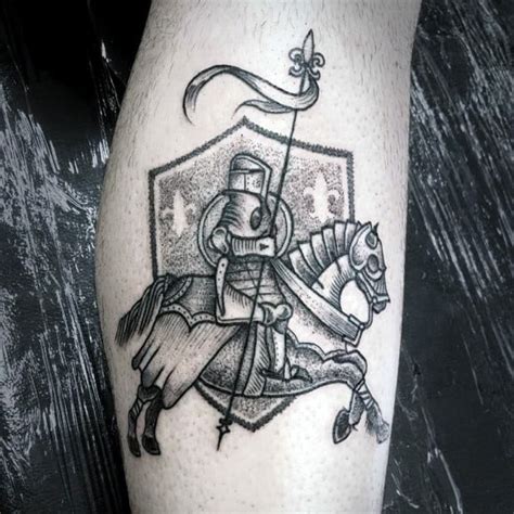 knight tattoo ideas|traditional knight tattoo.